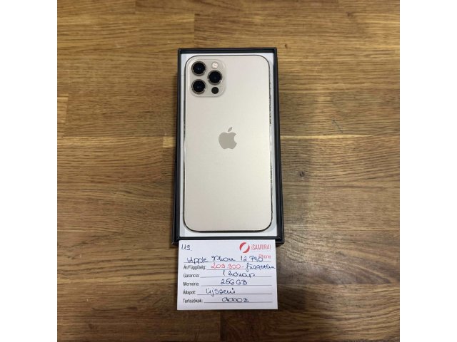 119. Apple iPhone 12 Pro - 256 GB - Arany - Újszerű