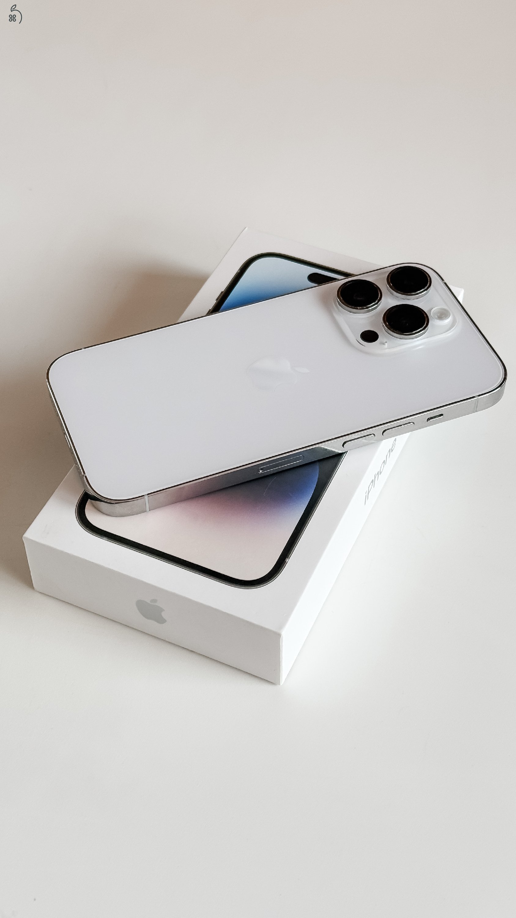 iPhone 14 PRO 128 GB silver, kártyafüggetlen 