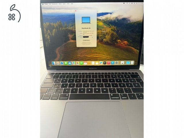 2019 Macbook Air Retina 256 GB SSD / 16 GB RAM / Magyar billentyűzet