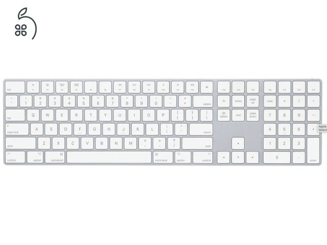 Apple Magic Keyboard numerikus billentyűzettel, ezüst - US