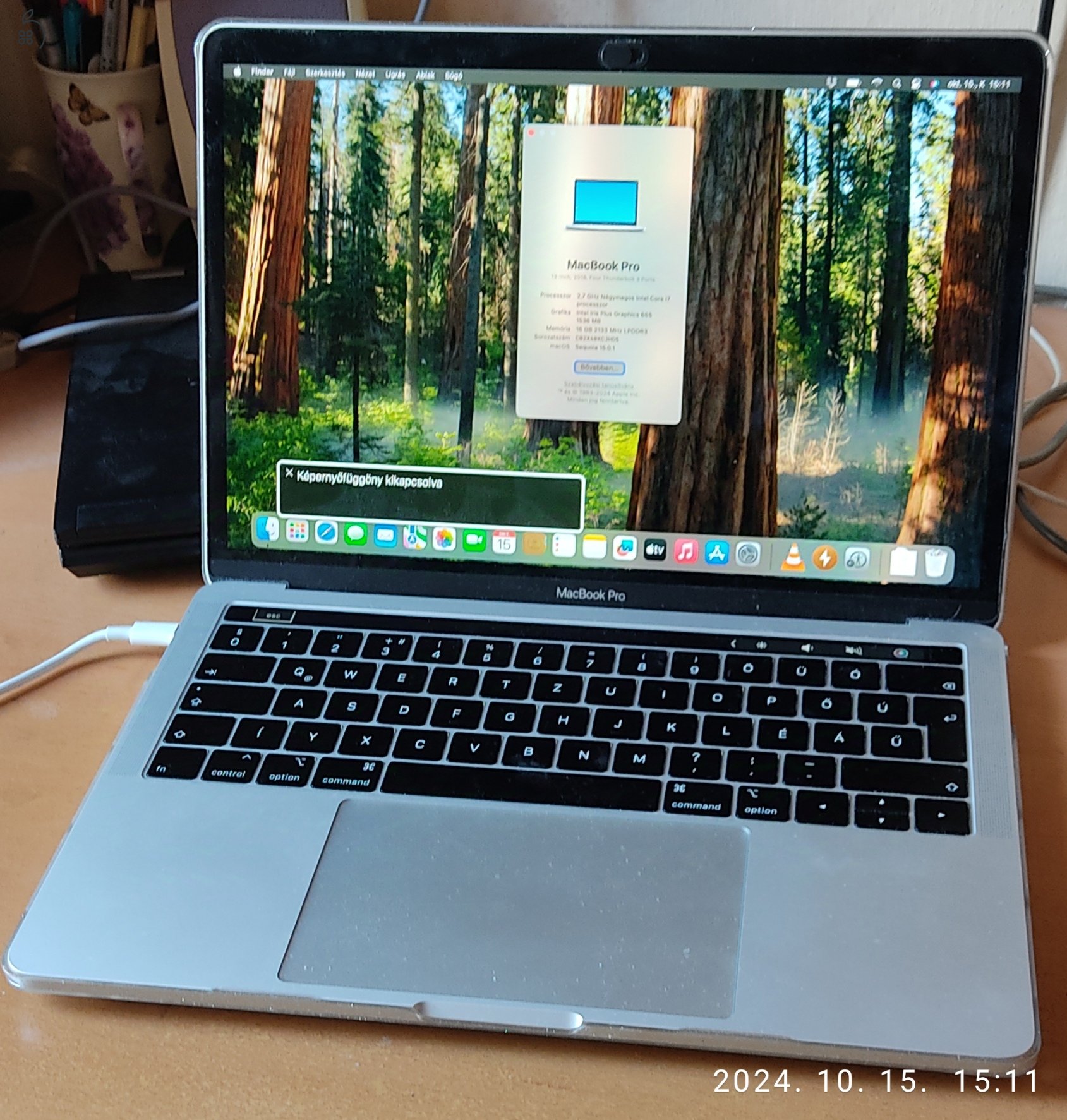 Eladó: MacBook Pro 2018 CTO touchbar