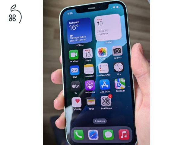 Megkímélt iPhone 12 64GB Menta színben