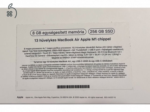 MacBook Air M1 8/256