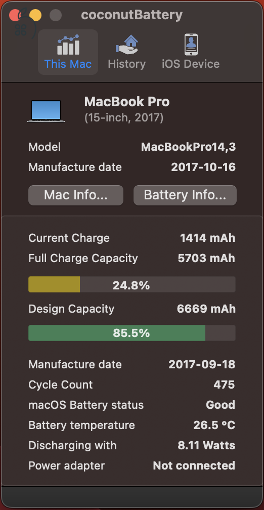 2017 15” MacBook Pro