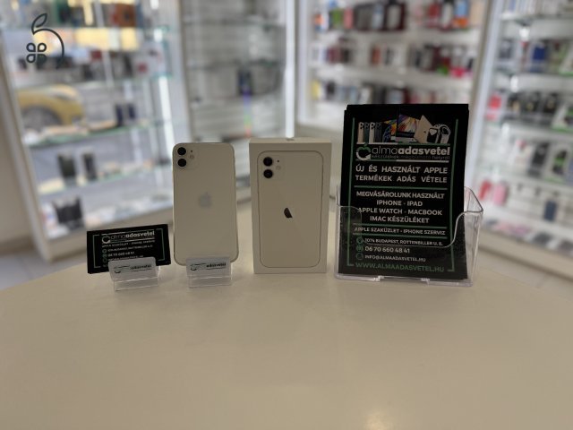 iPhone 11 64GB Független Mint Az Új/1-3 hónap gar./Akku 84%/p3726/