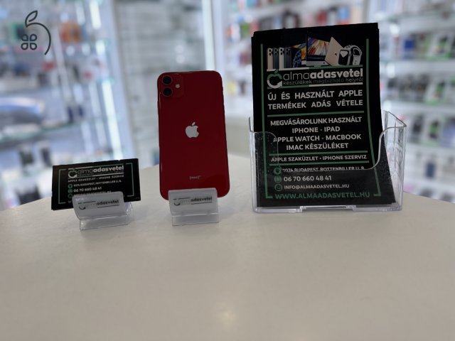 iPhone 11 64GB Független Használt/1-3 hónap gar./Akku 100%/p3728