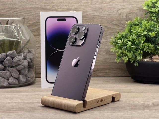 Hibátlan iPhone 14 Pro Deep Purple 128GB 1 ÉV Garanciával Számlával Aksi 92%