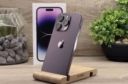 Hibátlan iPhone 14 Pro Deep Purple 128GB 1 ÉV Garanciával Számlával Aksi 92%