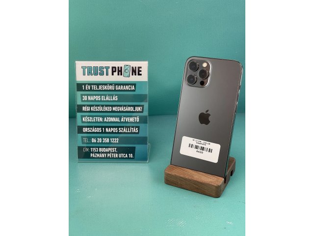 !! 1 ÉV GARANCIA !! iPhone 12 Pro Max Graphite 256 GB – 4420 – 90% AKKU