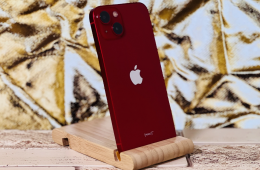 iPhone 13 256 GB PRODUCT RED 100% aksi szép állapotú - 12 HÓ GARANCIA