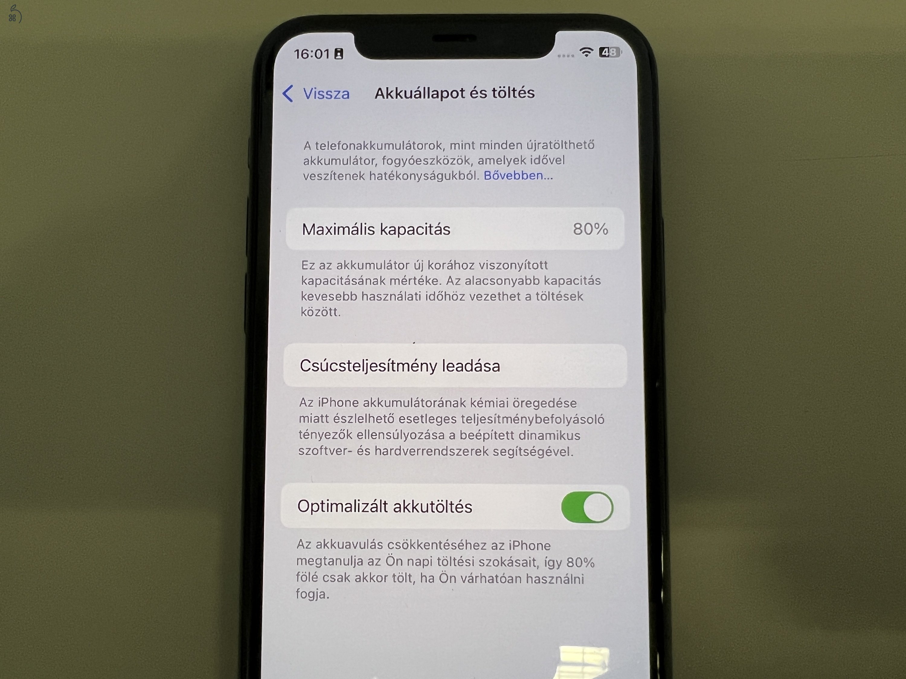 Apple iPhone 11 Pro 64GB Green szép állapotban hibátlan működéssel!