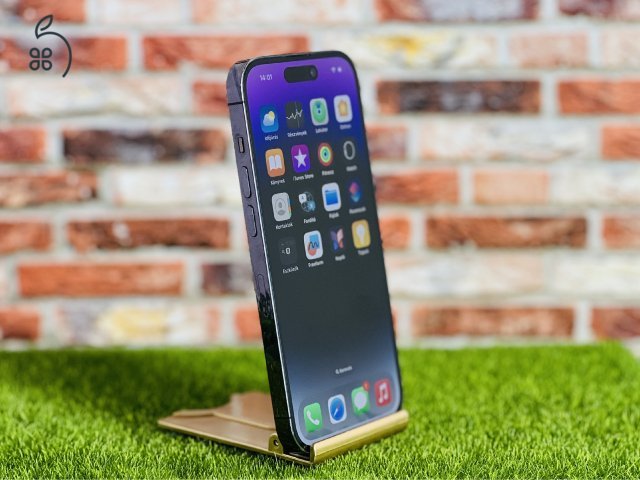 iPhone 14 Pro 128 GB Purple 100% aksi szép állapotú - 12 HÓ GARANCIA - 233