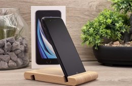 iPhone SE2020 Black 64GB 1 ÉV Garanciával Számlával Aksi 100%