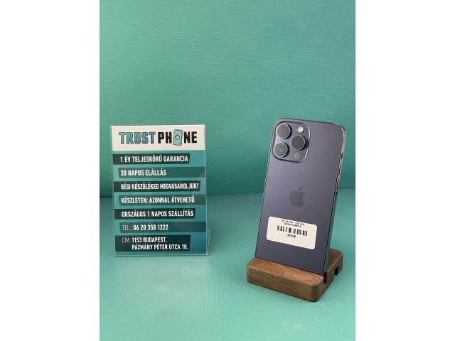 !! 1 ÉV GARANCIA !! iPhone 14 Pro Max Deep Purple 256 GB – 4098 – 100% AKKU