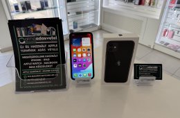 iPhone 11 64GB Fekete Független/1-3 hónap gar./Akku 100%/p3736