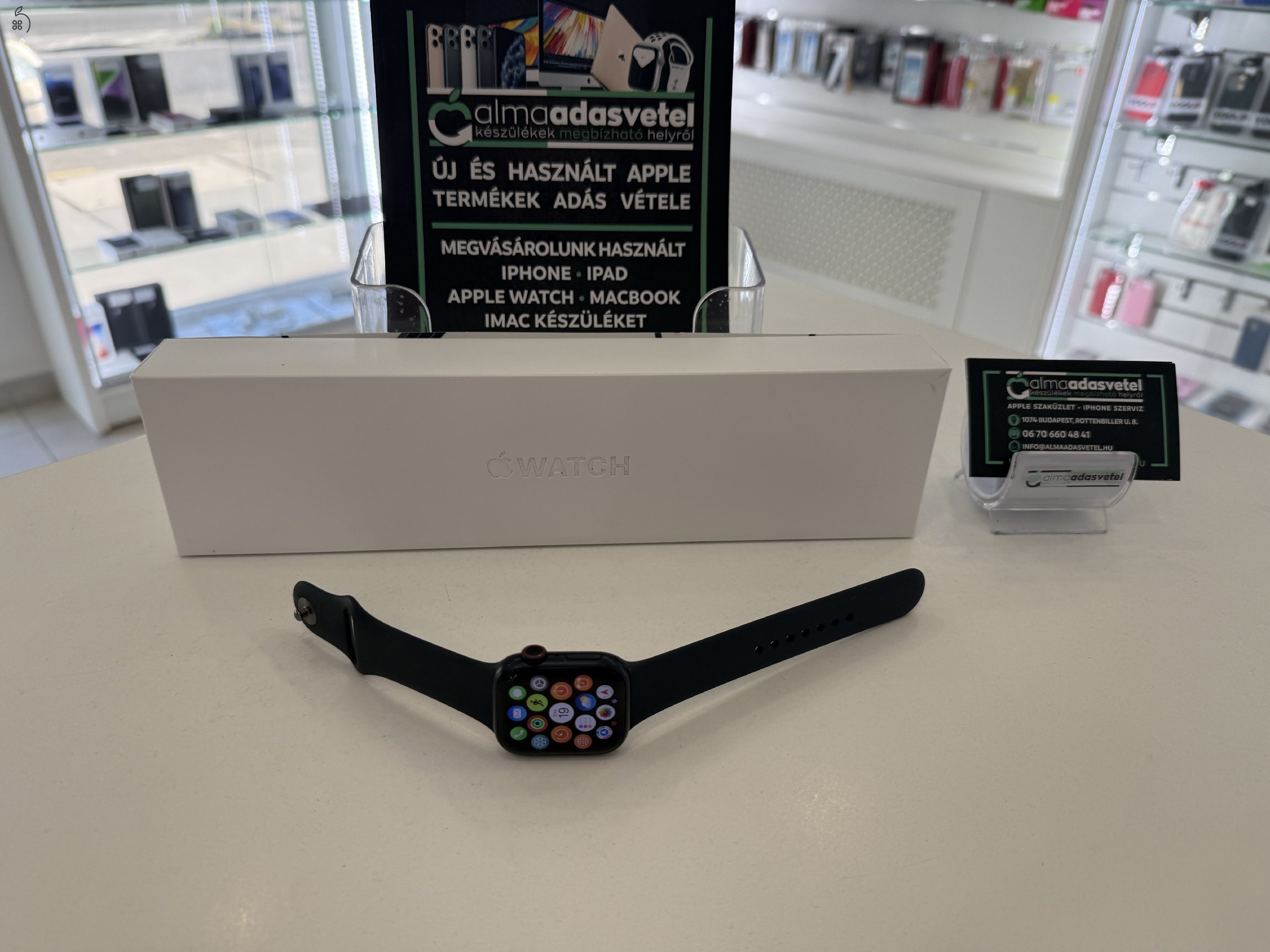 Apple Watch 8 41mm Cellular Újszerű/1-3 hónap gar./Akku 100%/p3737/