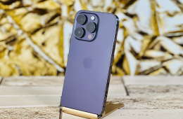 iPhone 14 Pro 128 GB Purple 100% aksi szép állapotú - 12 HÓ GARANCIA