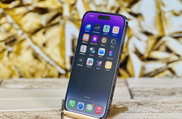 iPhone 14 Pro 128 GB Purple 100% aksi szép állapotú - 12 HÓ GARANCIA