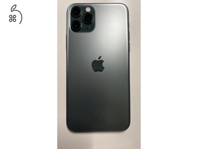 iPhone 11 Pro 64 Gb (éjzöld) eredeti dobozzal és töltővel, AJÁNDÉK üvegfóliákkal és tokkal