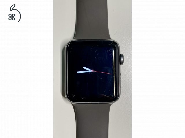 Apple Watch Series 3 – 42 mm (fekete) eredeti tartozékokkal és AJÁNDÉK szíjakkal