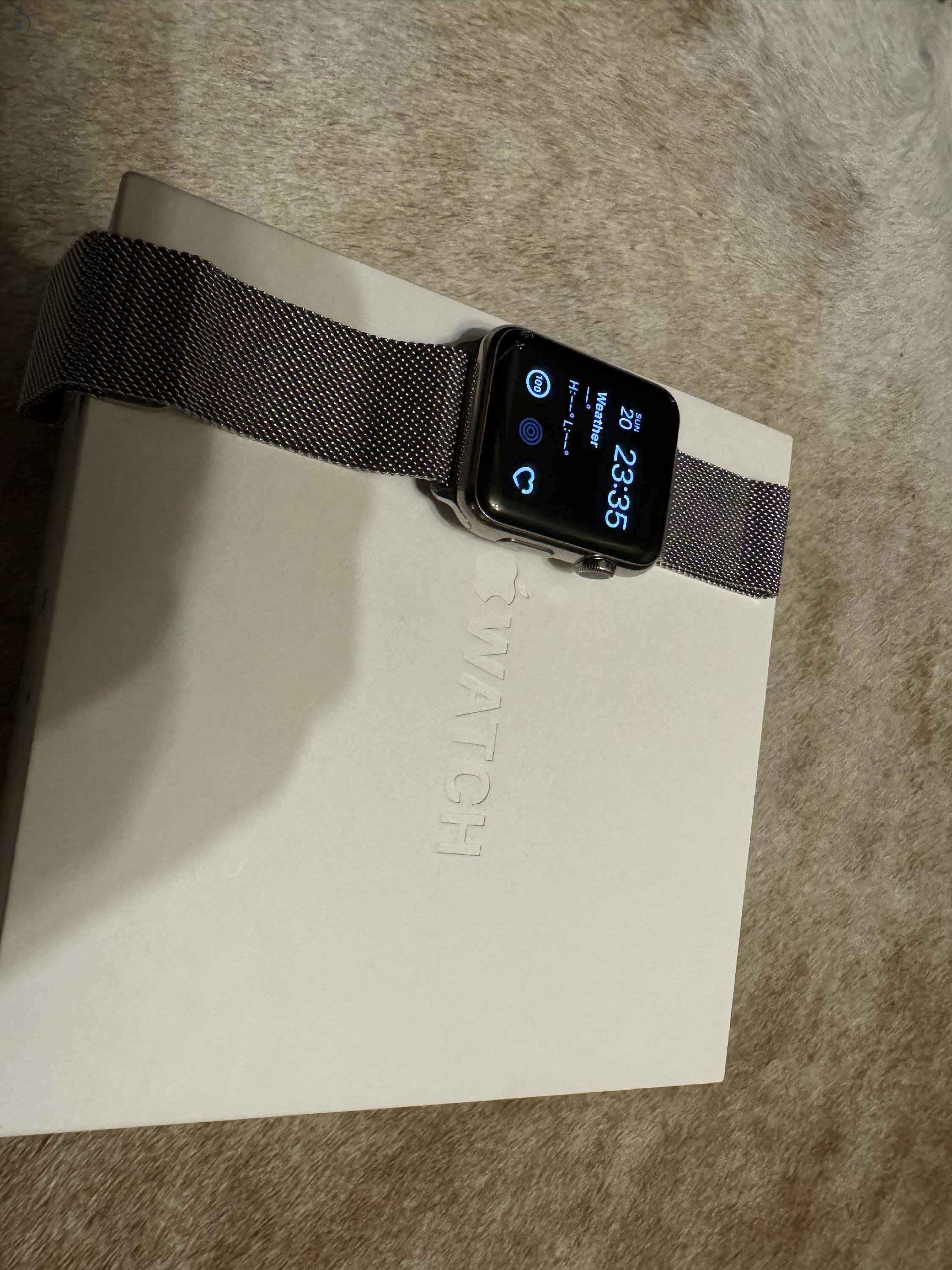 A1554 Apple Watch - Stainless Steel 42mm változat eladó + Eredeti Milanese szíj