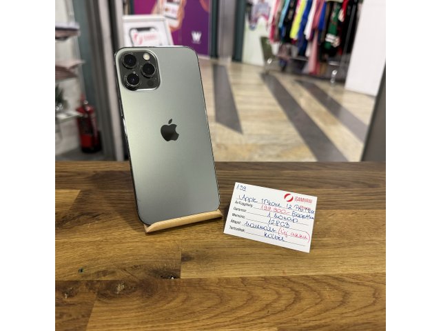 139. Apple iPhone 12 Pro Max - 128 GB - Grafit - Független - ÚJ AKKU