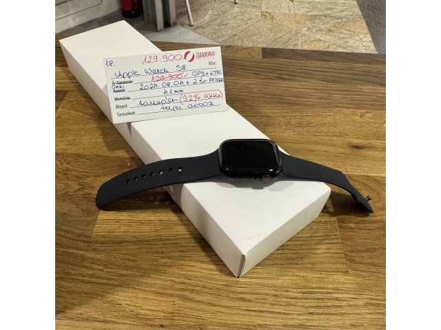 18. Apple Watch Series 8 - 41 mm - GPS+LTE - Fekete - APPLE GAR