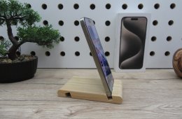 Apple iPhone 15 Pro Max - Natural Titanium - Használt, karcmentes