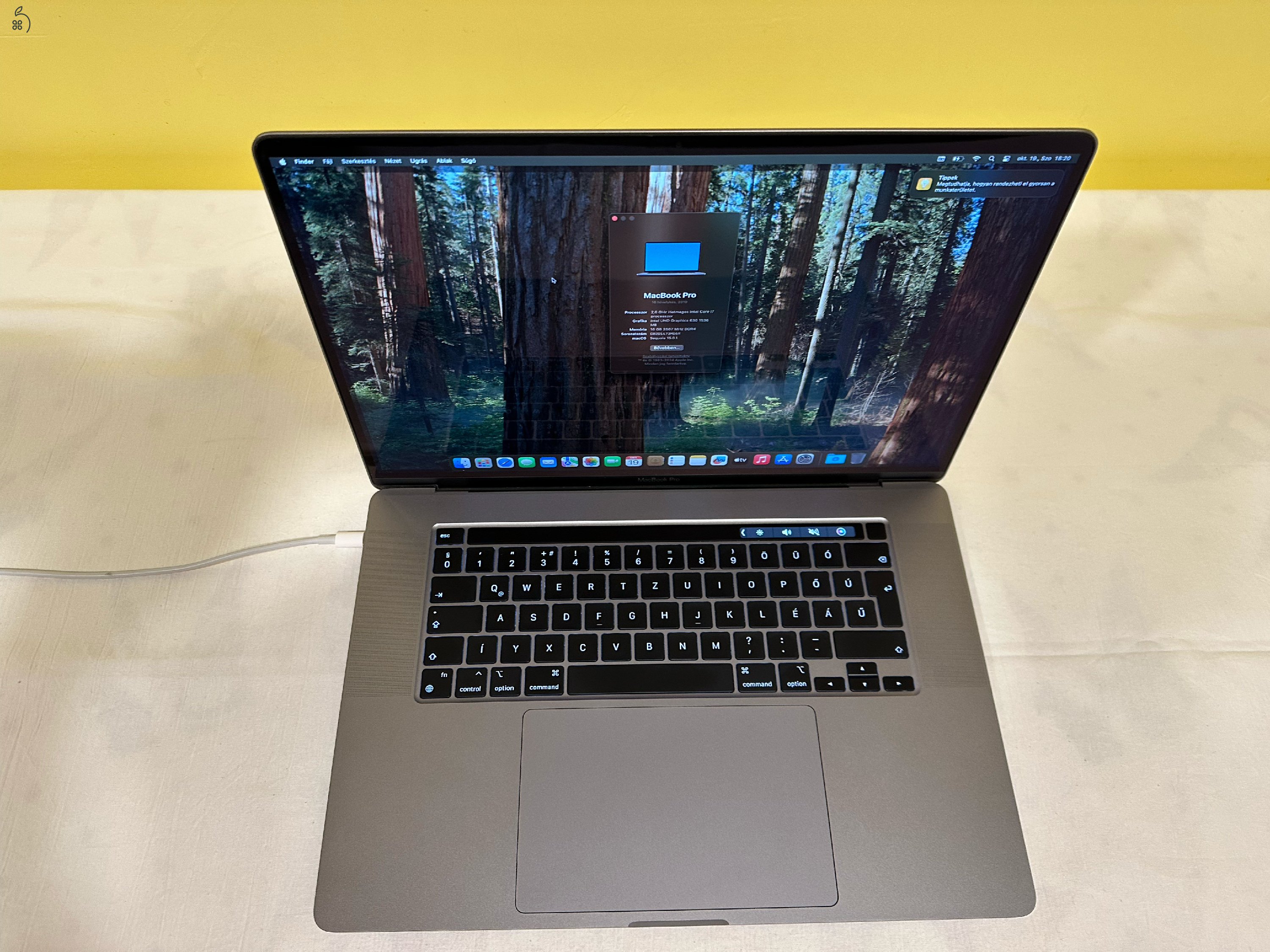 MacBook Pro 16 Tuuchbar 2019 mid