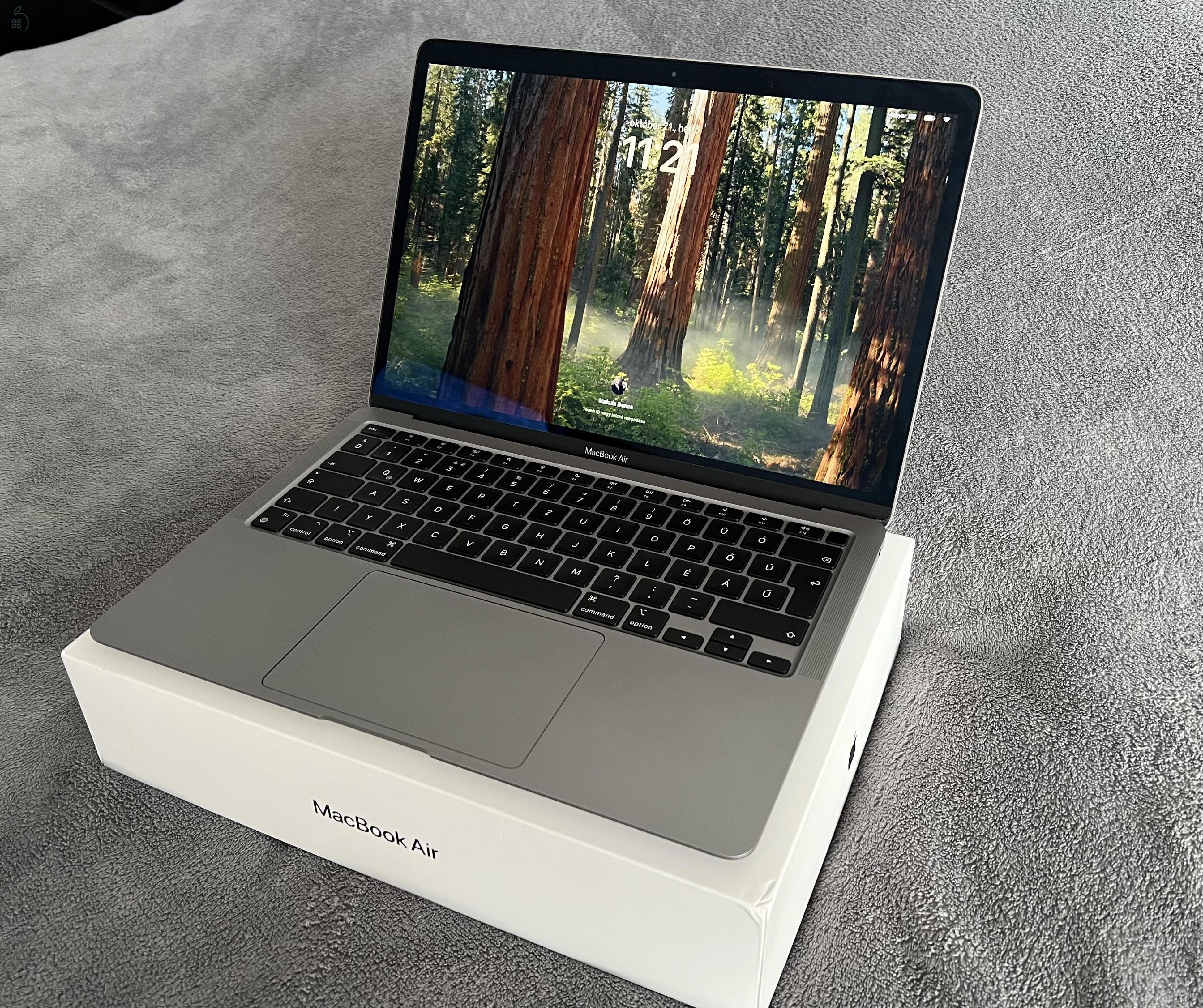 Macbook Air M1 - 8/256, 97% akksi, magyar