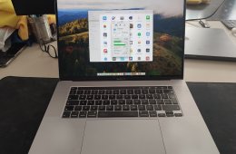 Használt MacBook Pro 2019/16.1 inch/Core I9/16GB RAM/500GB SSD eladó