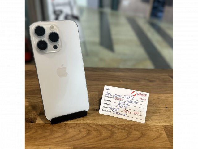 133. Apple iPhone 14 Pro - 128 GB - Silver-100%akku