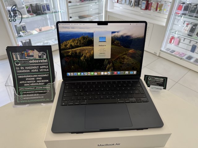 MacBook Air M2 Hibátlan/8GB/256ssd/2025.01.15.Apple Gar./Akku 98%/p3749