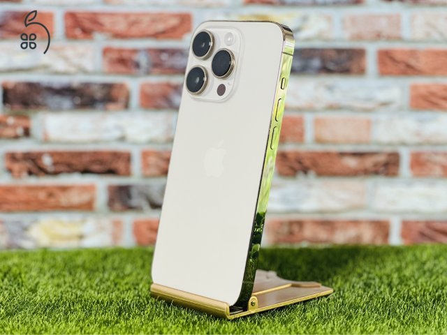 iPhone 14 Pro 128 GB Gold 100% aksi szép állapotú - 12 HÓ GARANCIA - 276