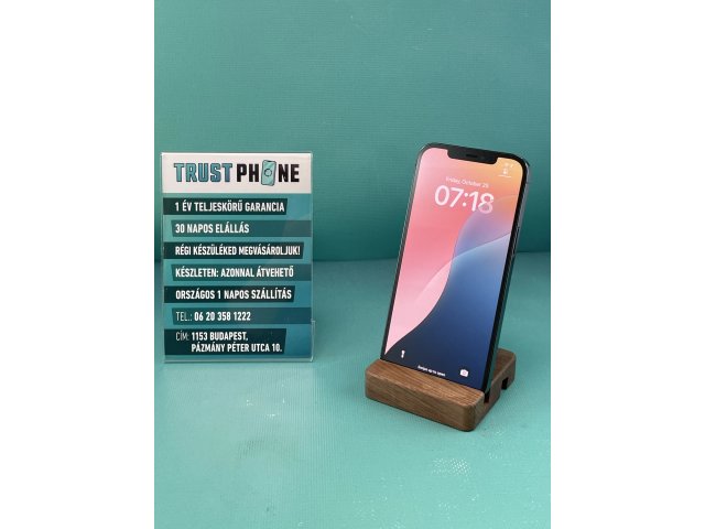 !! 1 ÉV GARANCIA !! iPhone 12 Pro Max Pacific Blue 128 GB – BM20612 – 100% AKKU