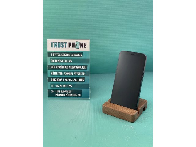 !! 1 ÉV GARANCIA !! iPhone 12 Mini Black 128 GB – BM20362 – 100% AKKU