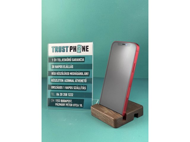 !! 1 ÉV GARANCIA !! iPhone 12 Mini PRODUCT RED 128 GB – TRU055 – 100% AKKU