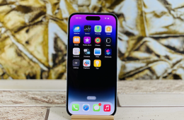 iPhone 14 Pro 256 GB Deep Purple 100% aksi szép állapotú - 12 HÓ GARANCIA