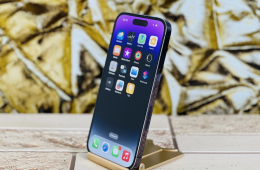 iPhone 14 Pro 256 GB Deep Purple 100% aksi szép állapotú - 12 HÓ GARANCIA