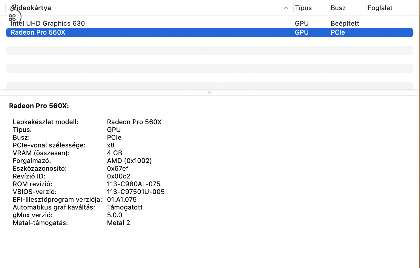 Macbook Pro 15” 32 gb RAM 512 GB SSD 560X