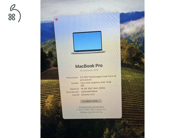 Macbook Pro 2019 16” i9 / 16GB / 1TB / Radeon Pro 5500M