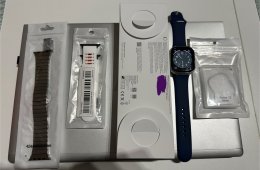 Apple Watch Series 10, 46mm, GPS, Silver Alu Case with Denim Sport Band + ajándékok, 2 év garancia!