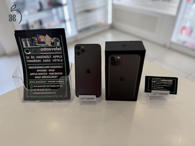 iPhone 11 Pro Max 256GB Független Mint Az Új/1-3 hónap gar./Akku 90%/p3763