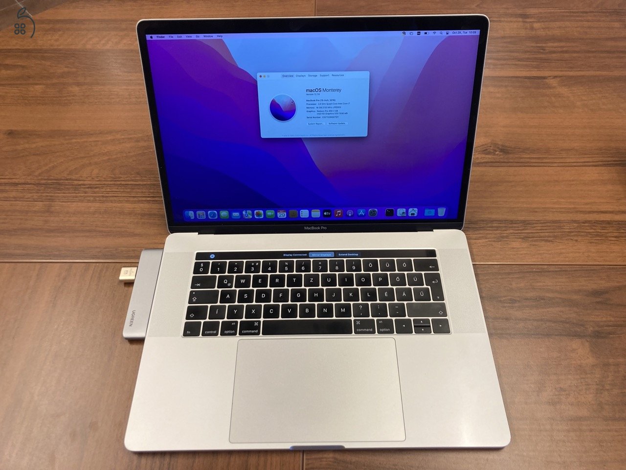 MacBook Pro i7@2.6GHz, 16GB RAM, 1TB SSD