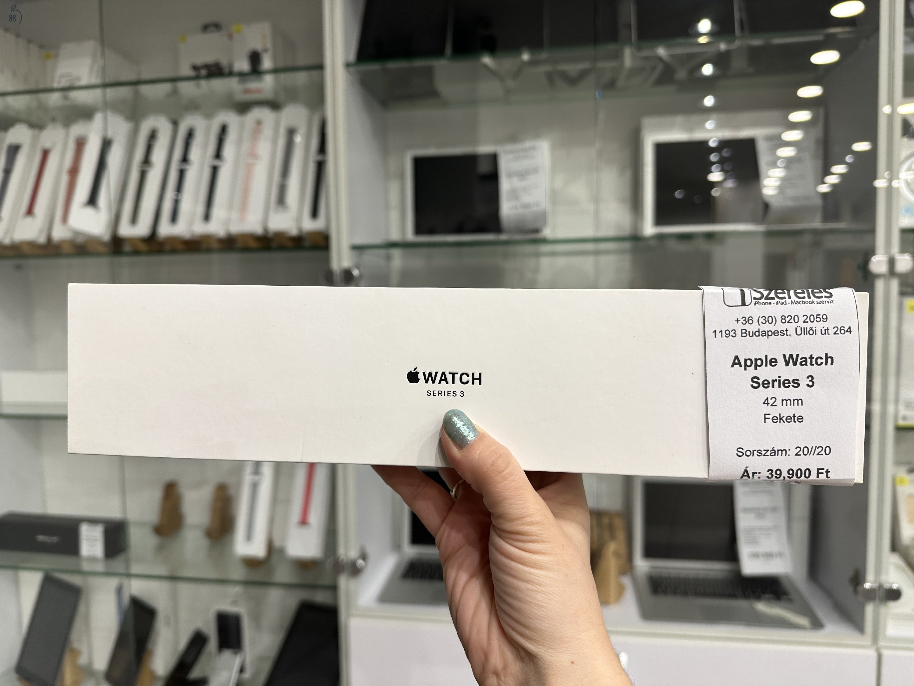 Apple Watch Series 3 42 mm space grey GARANCIÁVAL (20/20) iSzerelés.hu