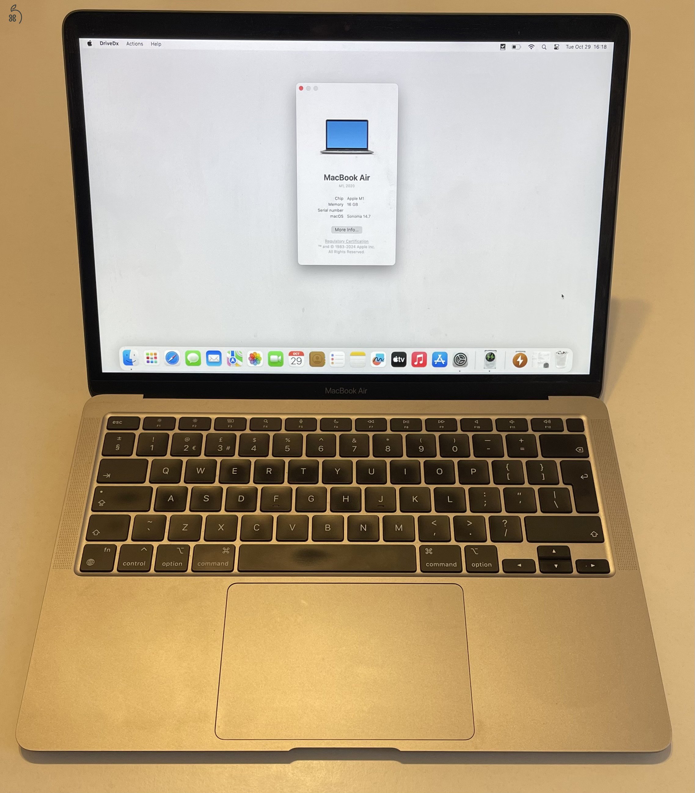 Macbook Air M1 CTO 16 GB ram/500 GB ssd