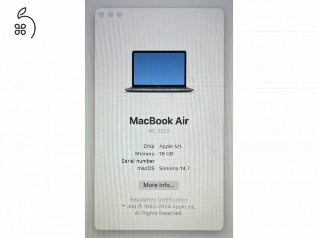 Macbook Air M1 CTO 16 GB ram/500 GB ssd