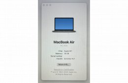 Macbook Air M1 CTO 16 GB ram/500 GB ssd