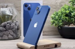 iPhone 13 Blue 128GB 1 ÉV Garanciával Számlával Aksi 96%