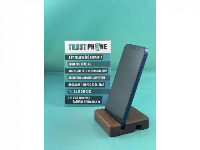 !! 1 ÉV GARANCIA !! iPhone 12 Mini Blue 128 GB – TRU066 – 100% AKKU